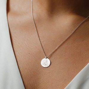 Gardenia Flower Plant Pendant Boho Indie Necklace